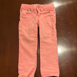 Polo Ralph Lauren toddler pink skinny jeans